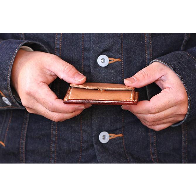 栃木レザー ヌメ革 ミニ財布 小さい財布 ヌメ革財布 オーダーメイド