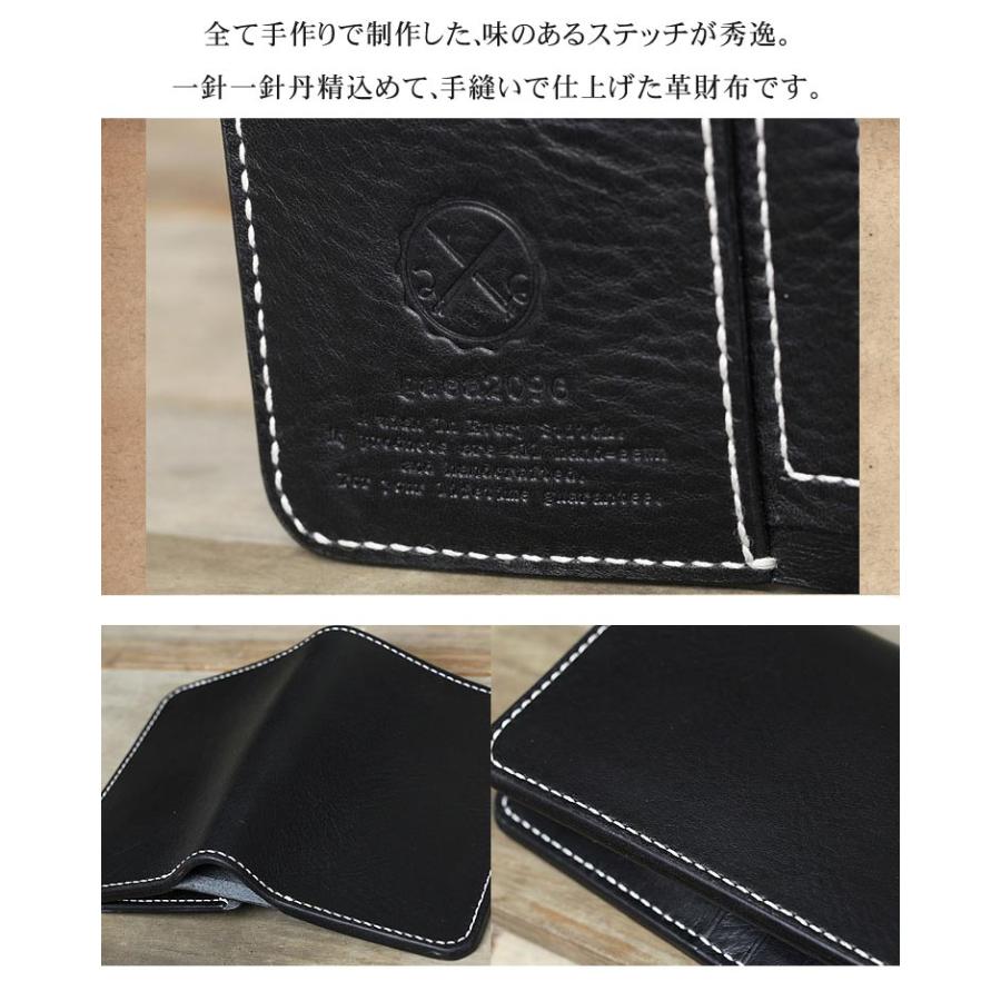 イタリアンレザー New York 二つ折り 本革財布 ミドルウォレット 革