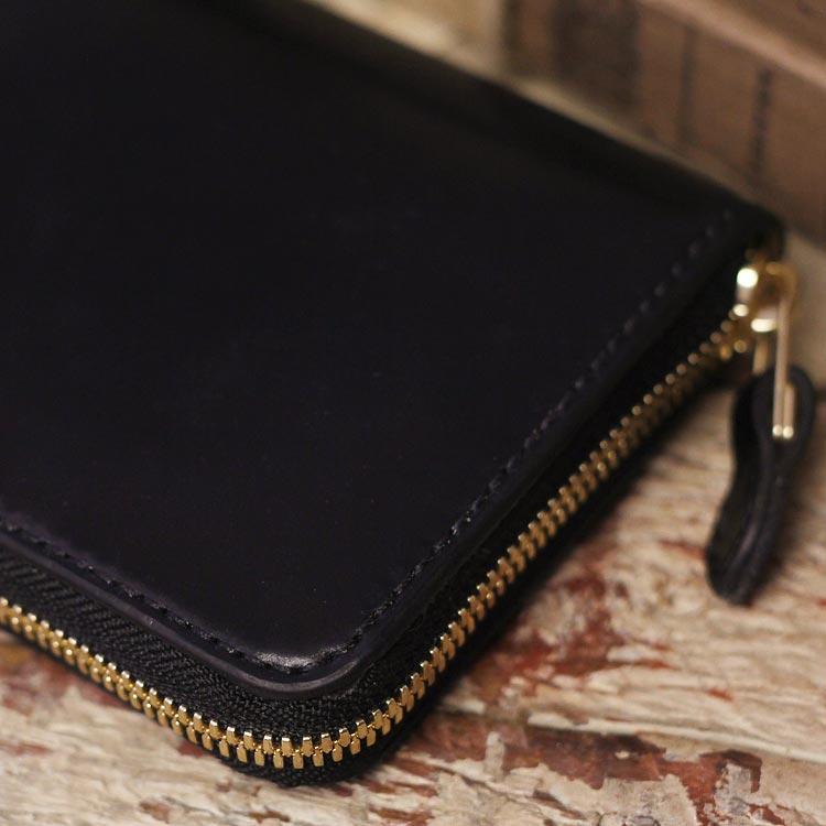 シェルコードバン ラウンドファスナー 長財布 ロングウォレット 革財布