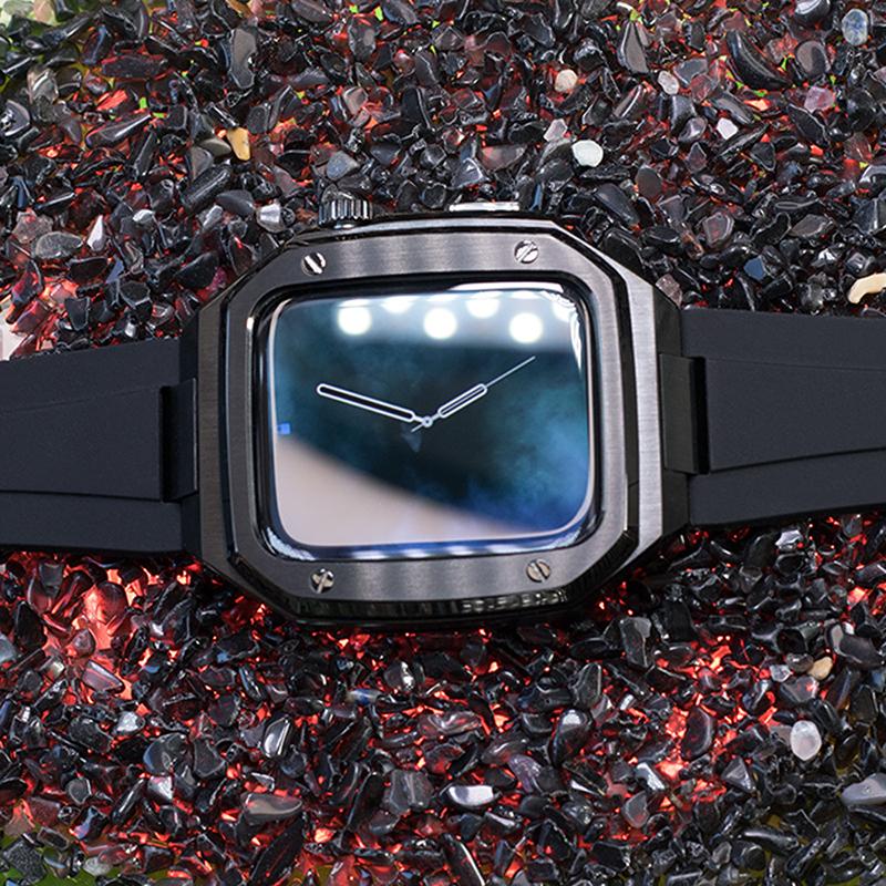 44/45MM AppleWatchベルトカバー　アップルウォッチラバーバンド 楽天市場】アップルウォッチ 高品質 ラバー バンド ベルト