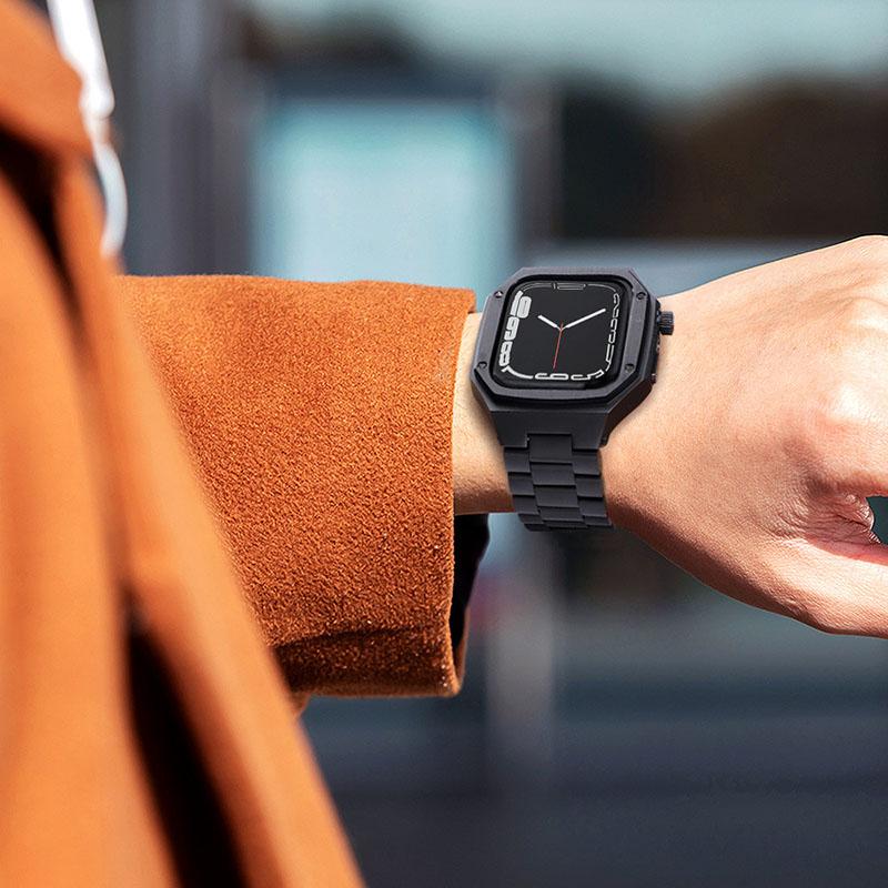 アップルウォッチケースバンド一体型 Apple Watchカバーバンドセット