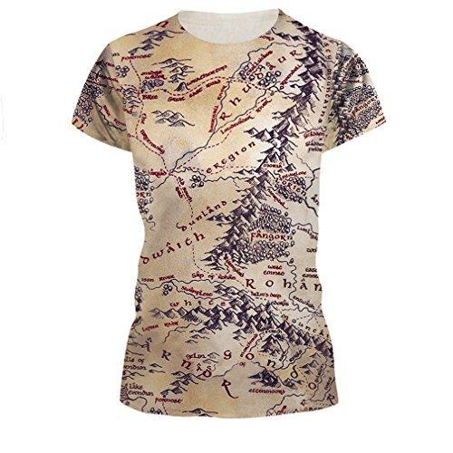 爆売り 地図柄プレミアムtシャツ 地理女 地図女子にお薦 レトロでおしゃれなマップのモチーフ 今年流行のデザイン 半袖 Www Bouwmaterieel Benelux Nl