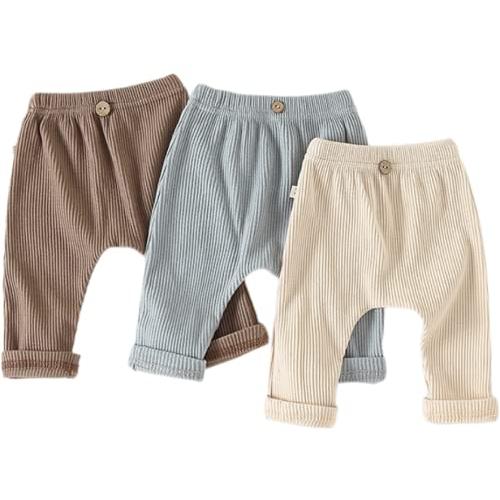 Fs MAUMU ベビー リブ ロングパンツ ストレッチパンツ レギンス スパッツ レギパン キッズ ベビー服 ズボン 子供服 男の子 女の子 長ズボン (ブルー 80)
