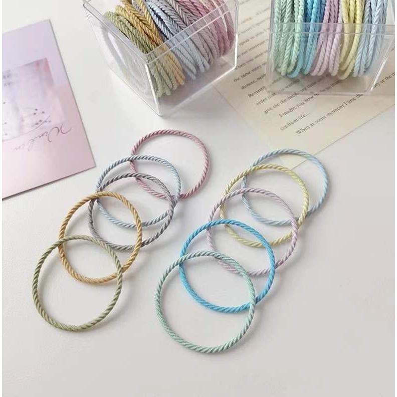 ヘアゴム 収納ケース付き 髪ゴム 50本セット カラフル 選べる5カラー 内径5cm 太さ3mm おしゃれ ヘア輪ゴム 大人 アクセサリー A B09yvfg65v Gaia Shop 通販 Yahoo ショッピング