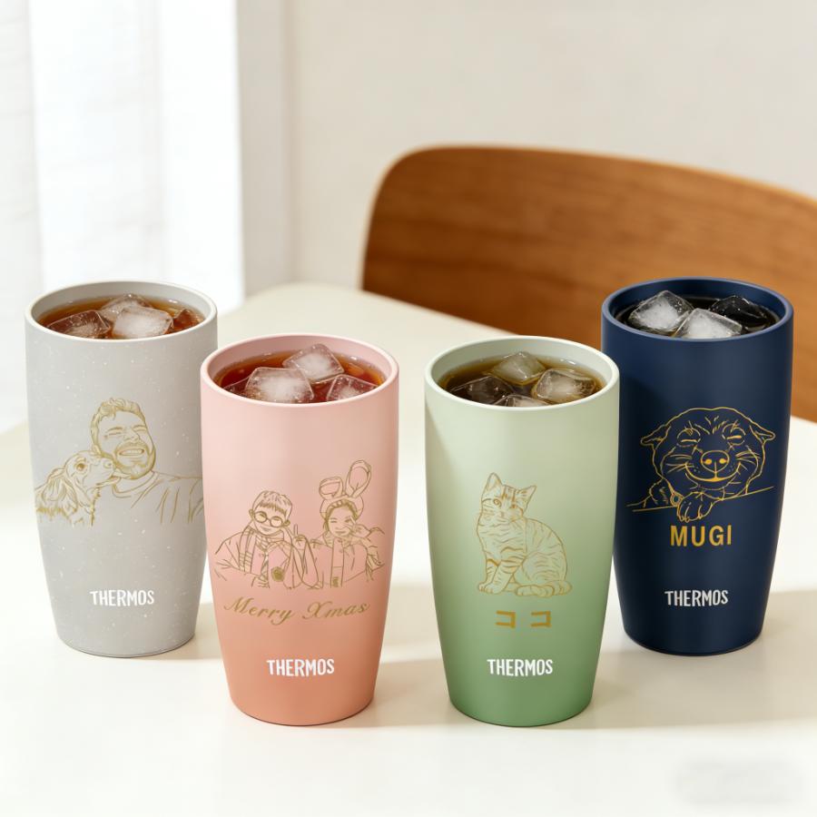 THERMOS（サーモス） 名入れ無料 【写真から彫刻】サーモス タンブラー
