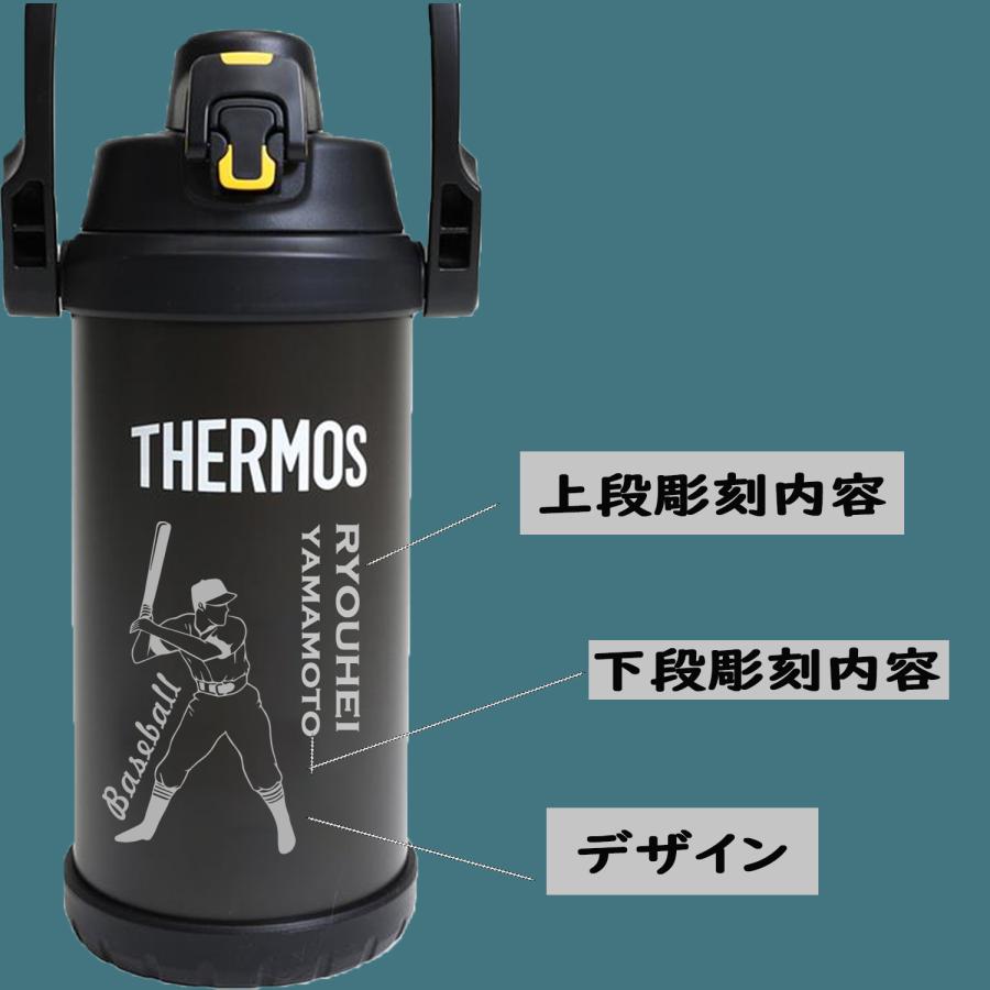 名入れ スポーツジャグ 部活 運動 水筒 ボルト プレゼント サーモス  保冷  2L 2.5L 3L 真空 断熱 ステンレス 名前入り 彫刻 刻印 ギフト  お祝い｜gaiajapannumber2｜06