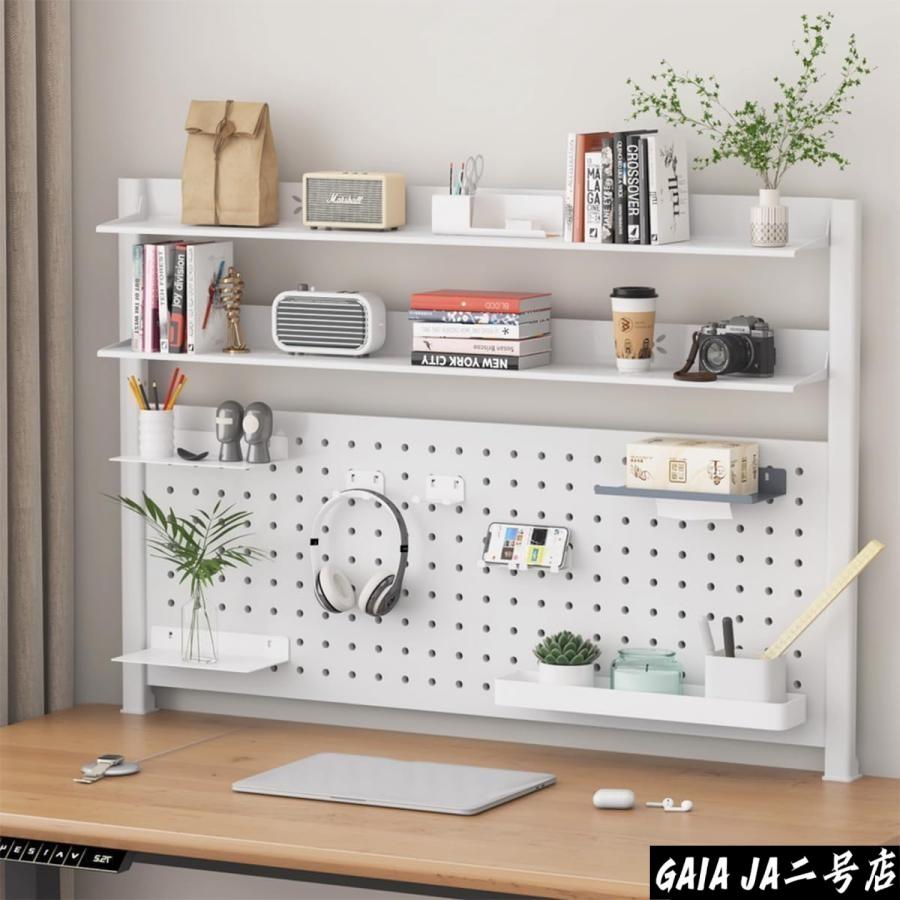 机上ラック 有孔ボード クランプ式ラック 机上台 卓上ラック 本棚