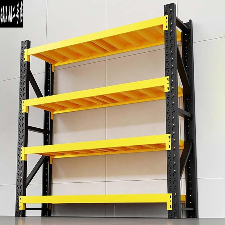 【新品】スチールラック 4段 ガレージラック 倉庫 収納棚 耐荷重100kg スチールラック 業務用 重型倉庫ラック 4段 高さ200cm 耐荷重280kg/段