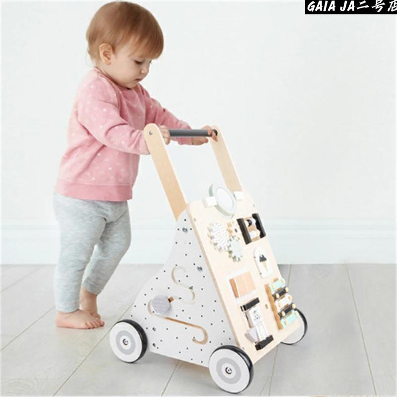 手押し車 赤ちゃん 木製 ベビー 知育 玩具 木のおもちゃ 北欧 遊べる