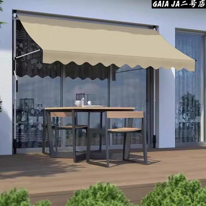 オーニングテント つっぱり日よけ 2m/2.5m/3m/3.5m/4m スクリーン式