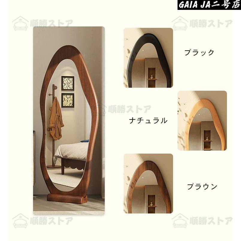 全身鏡 壁掛け おしゃれ ウォールミラー 木製 鏡壁掛け 玄関ミラー