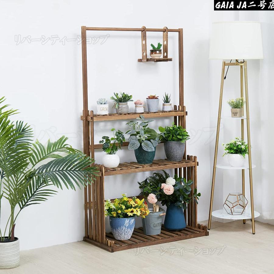 フラワースタンド 木製 ガーデンラック 3段 幅50/60/70/80/90
