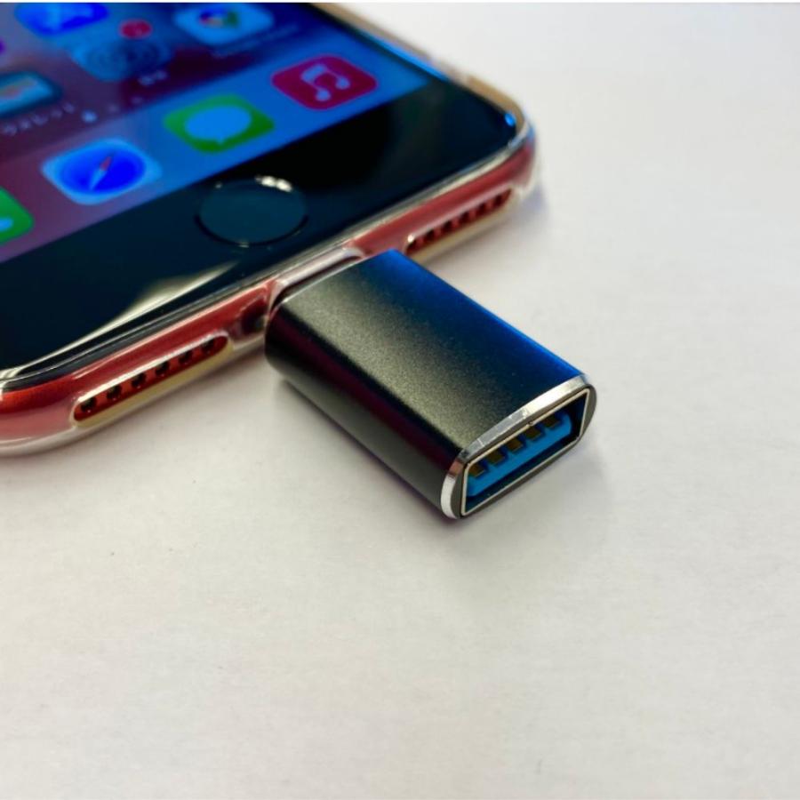 iPhone 変換アダプター データ転送 データ保存 無線接続 Lightning to USB3.0 OTG ipad｜gaias｜08