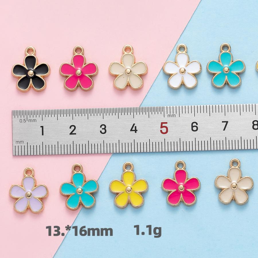 お花　　チャーム資材　　10個 30%OFF お花のチャーム 10個 : gaikicraft - 通販 - Yahoo!ショッピング