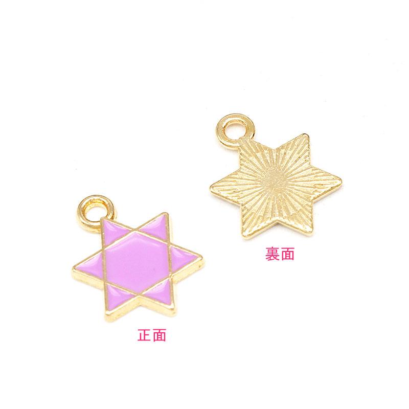 22%OFF 六芒星のカラーチャーム ミックス10個 : gaikicraft - 通販