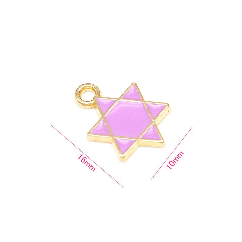 22%OFF 六芒星のカラーチャーム ミックス10個 : gaikicraft - 通販