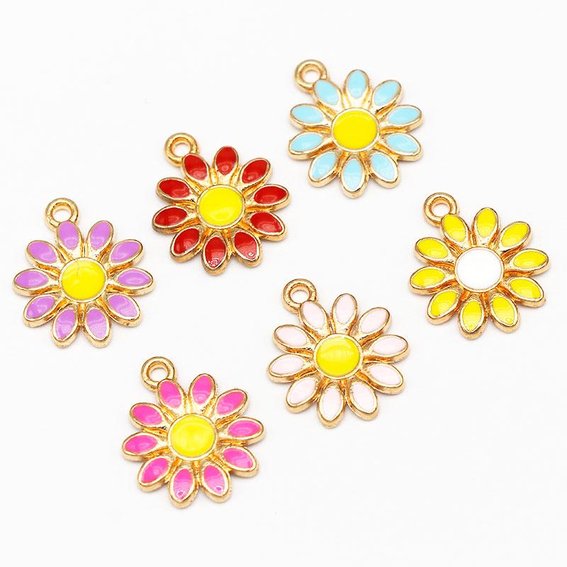 お花　　チャーム資材　　10個 お花のチャーム ミックス10個入り : gaikicraft - 通販 - Yahoo