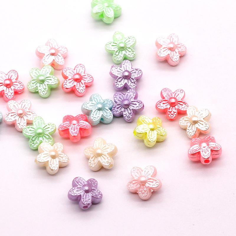 お花のビーズ 多色ミックス 200個入り : gaikicraft - 通販 - Yahoo