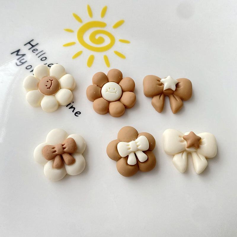 定番のお歳暮＆冬ギフト デコパーツ お花 リボン 10個入り 即納