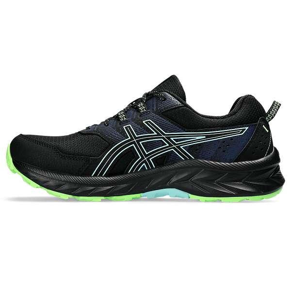 ◆◆○ ＜アシックス＞ ASICS GEL-VENTURE 9 （008：BLACK/ILLUMINATE MINT） トレイルランニングシューズ メンズ 1011B486-008｜gainabazar｜03