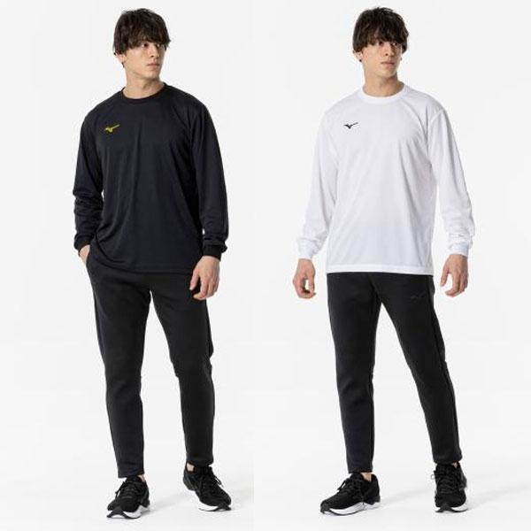 送料無料 メール便発送 即納可☆ 【MIZUNO】ミズノ ナビドライ・ワンポイント長袖丸首Tシャツ  吸汗速乾 ユニセックス 32MA1195｜gainabazar｜09