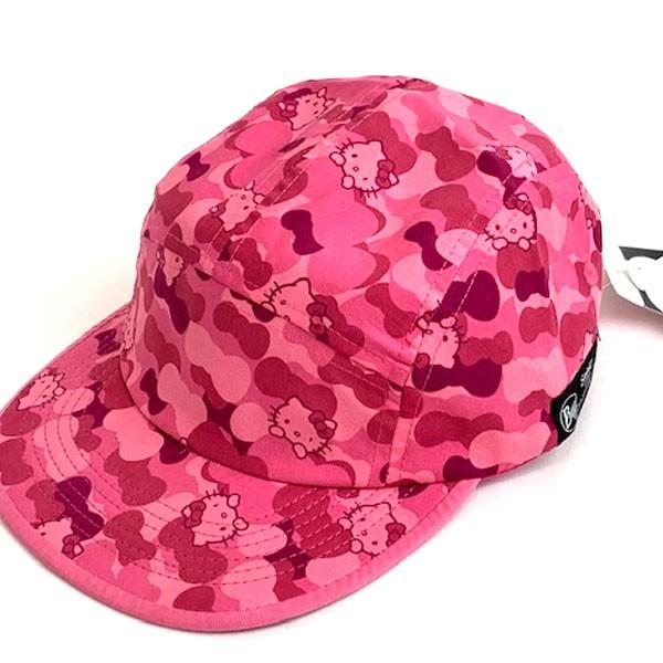 送料無料 メール便発送 即納可☆ 【Buff】バフ  KITTY 5 PANEL CAP PINK ジュニア ランニングキャップ 361783｜gainabazar｜05