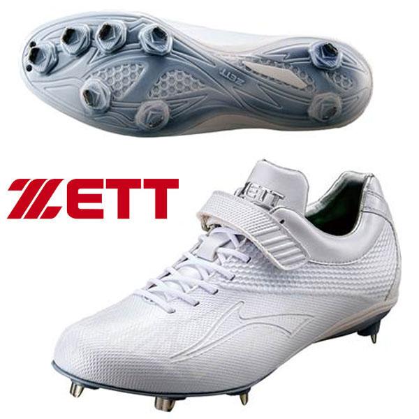 即納可★ 【ZETT】ゼット 金具スパイク スーパーグランドジャック 野球 スパイク BSR2719wh 1111 ゼット（ZETT） 即納可☆ 【ZETT】ゼット 金具スパイク スーパー