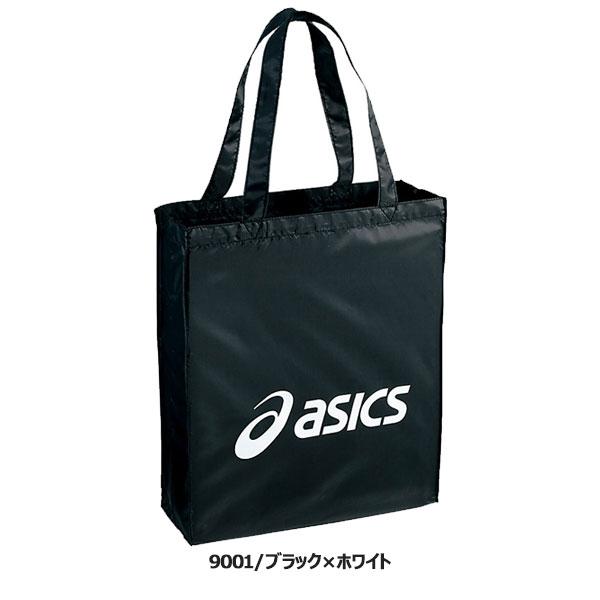 新品未使用 アシックス ブラックトートバック ブラック プリントロゴ ASICS（アシックス） ◇◇メール便発送 ＜アシックス＞ トートバッグ