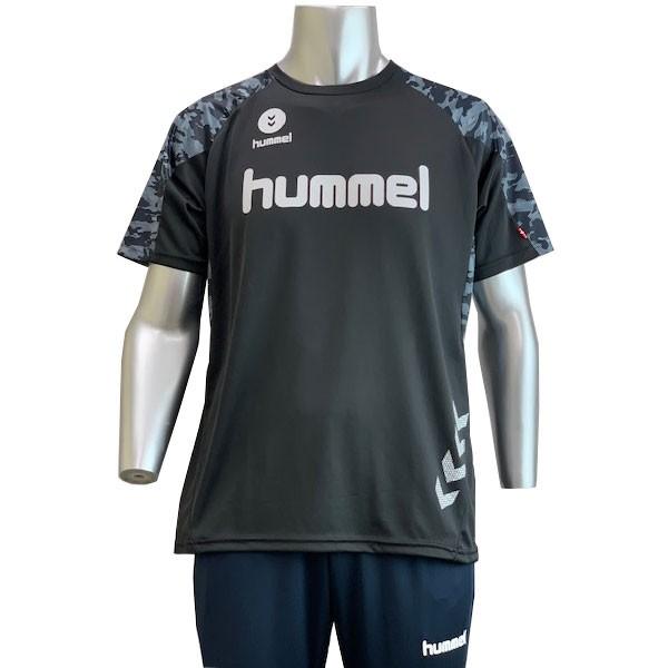 送料無料 メール便発送 即納可★【hummel】ヒュンメル 19SS カモ柄 ドライTシャツ サッカー フットボール フットサル ユニセックス  HAY2083｜gainabazar｜03