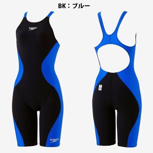 メール便発送 即納可★ 【SPEEDO】スピード プロハイブリッド ２オープンバックニースキン レディース/競泳水着/FINA SCW12201Fの画像