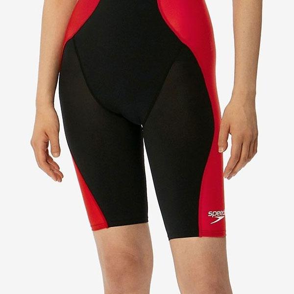 メール便発送 即納可★ 【SPEEDO】スピード プロハイブリッド ２オープンバックニースキン レディース/競泳水着/FINA SCW12201Fの画像