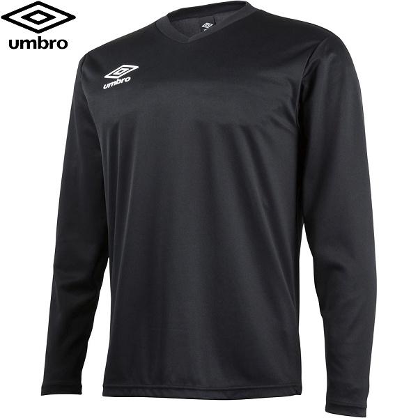 ◆◆○送料無料 メール便発送 ＜アンブロ＞ UMBRO Jr． セカンダリーL／Sシャツ UBS7637JL (BLK：ブラック) サッカー ジュニア UBS7637JL-BLK｜gainabazar