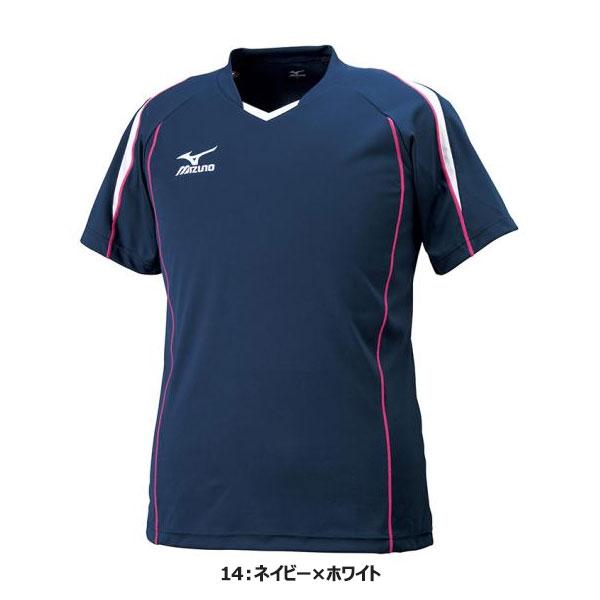 ◆◆送料無料 メール便発送 ＜ミズノ＞ MIZUNO ユニセックス ジュニア プラクティスシャツ(半袖) バレーボール V2MA6087｜gainabazar｜02