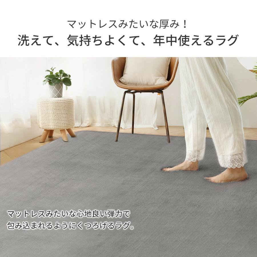 ふるさと納税 185 185 秋 ラグマット 絨毯 ラグ 洗える 北欧 おしゃれ オールシーズン カーペット 冬