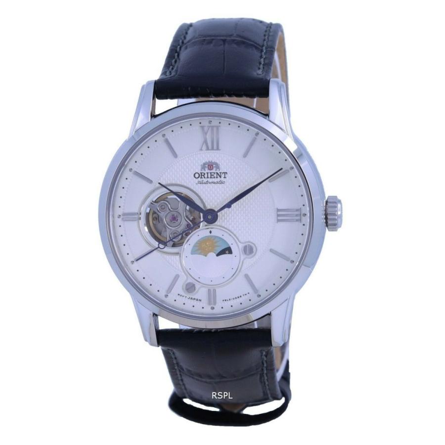 いラインアップ & SUN クラシック 海外モデル メンズ腕時計 ORIENT 【送料無料】オリエント MOON RA-AS0011S10B オートマチック オープンハート サンアンドムーン 腕時計
