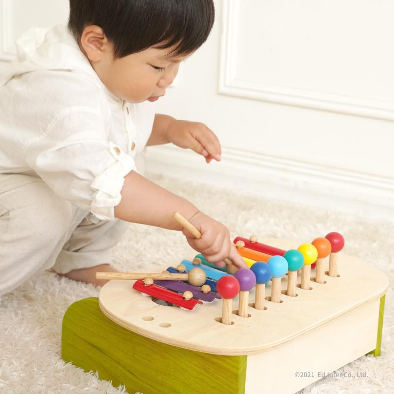 【レビュー特典あり】 【ラッピング無料】 楽器 おもちゃ １歳 森のメロディーメーカー スウィートメロディーメーカー 名入れ無料I エドインター 名入れ無料 | エド・インター | 09