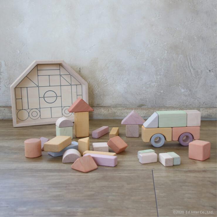 つみきのいえ Ｍ　Ed.Inter（エドインター） 積み木のいえM | 日本製 | Ed.Inter - 【公式】 木のおもちゃ