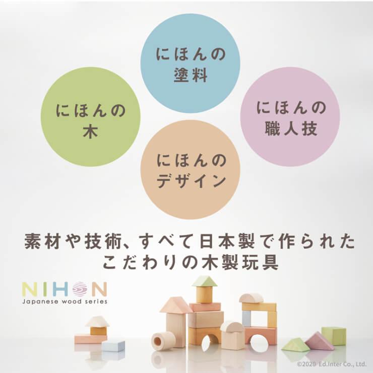 積み木 日本製 出産祝い つみきのいえ M 名入れ無料I エドインター 名入れ無料 0歳 1歳 男の子 女の子 木製 木のおもちゃ 誕生日 プレゼント ギフトの画像