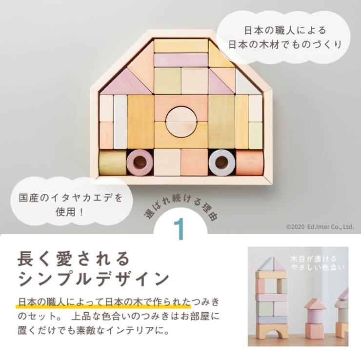 エド・インター（Ed・Inter） 積み木 日本製 出産祝い つみきのいえ M