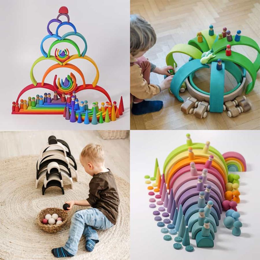 名入れ無料木玉おまけ付】 グリムス アーチレインボー 虹色トンネル