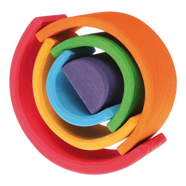 積み木 虹色トンネル 小 アーチレインボー グリム/GRIMMS/グリムス