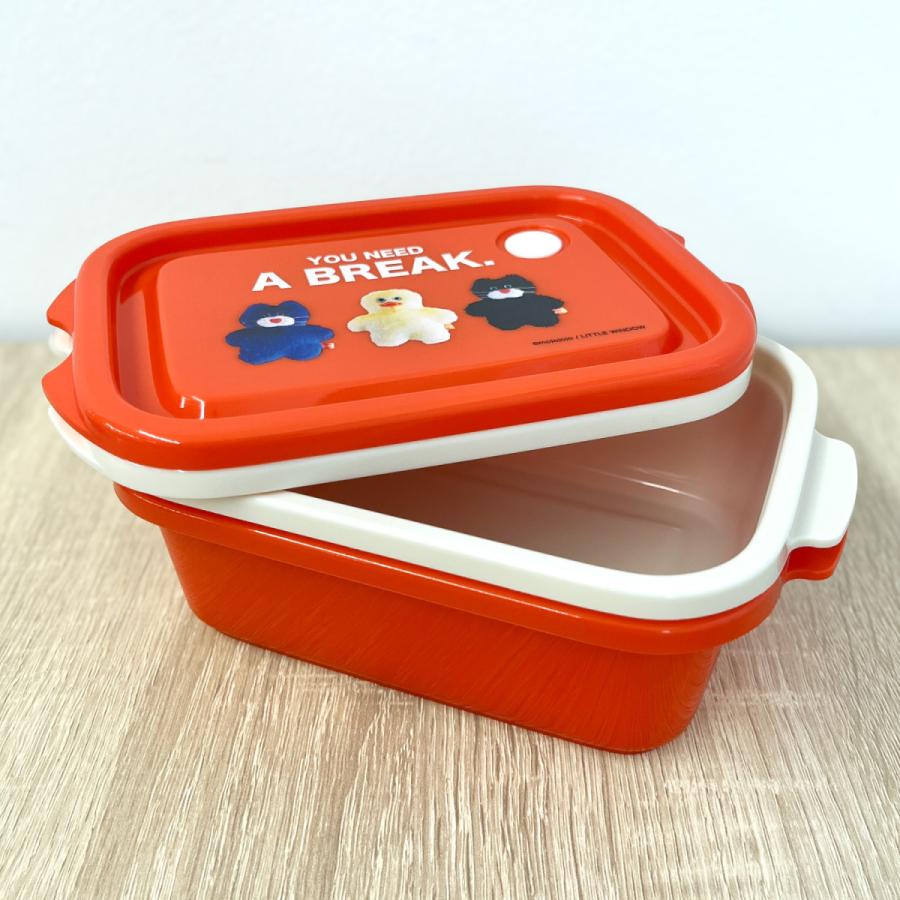 新商品 mojojojo シールボックス５００ｍｌ (２個入り) 容器 ランチ お弁当 グッズ キッチン Todd friands かわいい くま ねこ あひる いぬ 雑貨 738081 |  | 02