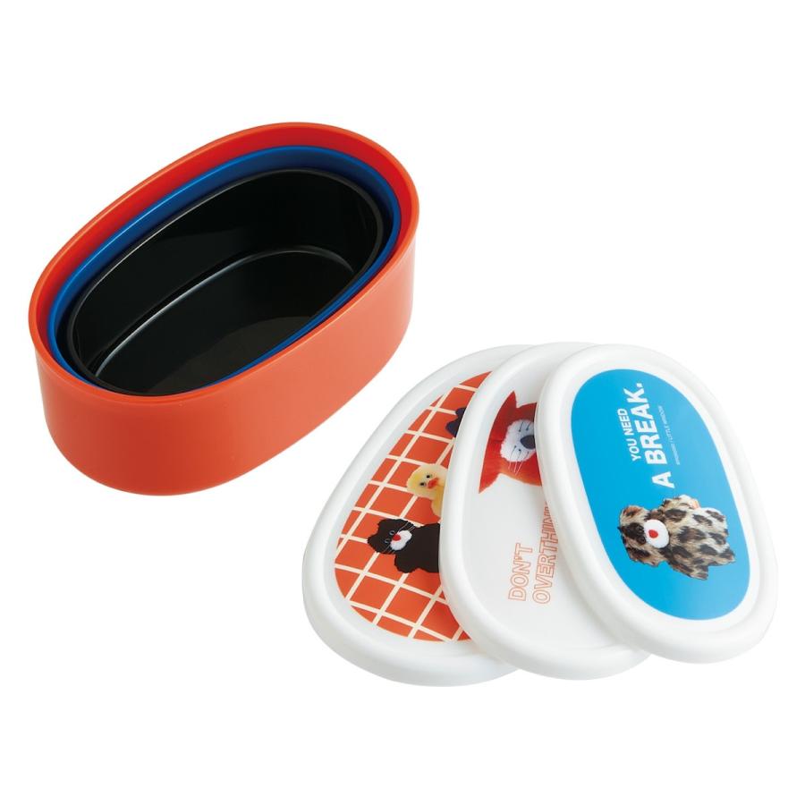 新商品 mojojojo シール 容器 3Pセット (3個入り) タッパー ランチ お