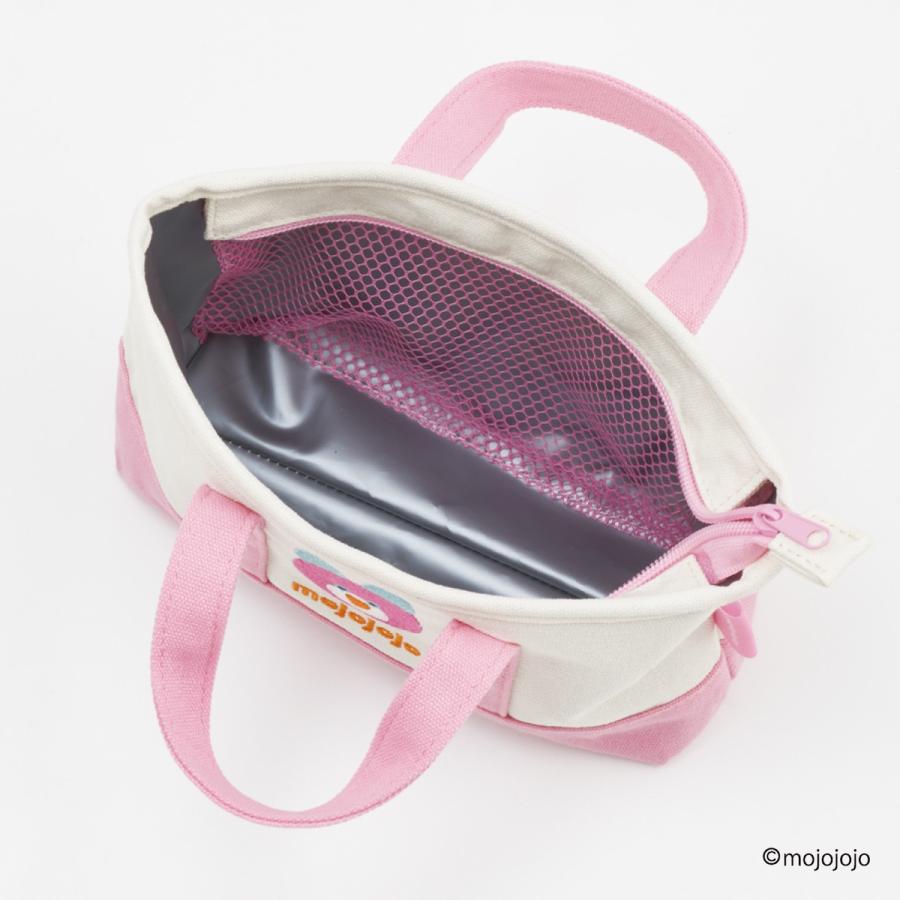 お弁当袋&コップ袋セット マカロン ピンク×ピンク mojojojo 保冷 おにぎり バッグ ピンク オレンジ ブルー ブラウン