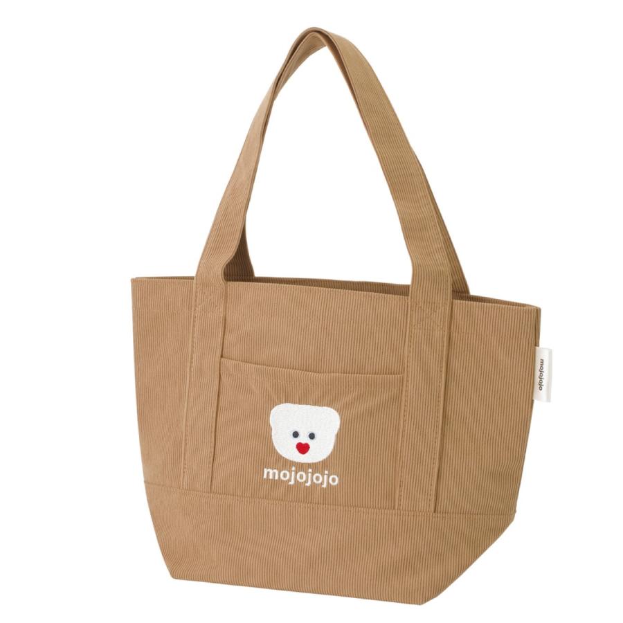 新商品 mojojojo コーデュロイ トート ランチ バッグ くま / ねこ お