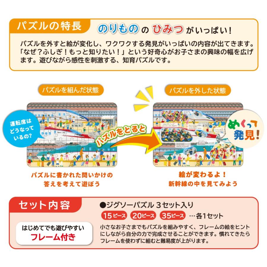 学研 公式 おもちゃ 知育 玩具 パズル はっけんパズル のりもの 83535 3歳 4歳 5歳 ジグゾーパズル こども 幼児 教育 学習 発達 Gakken | 学研ステイフル | 05