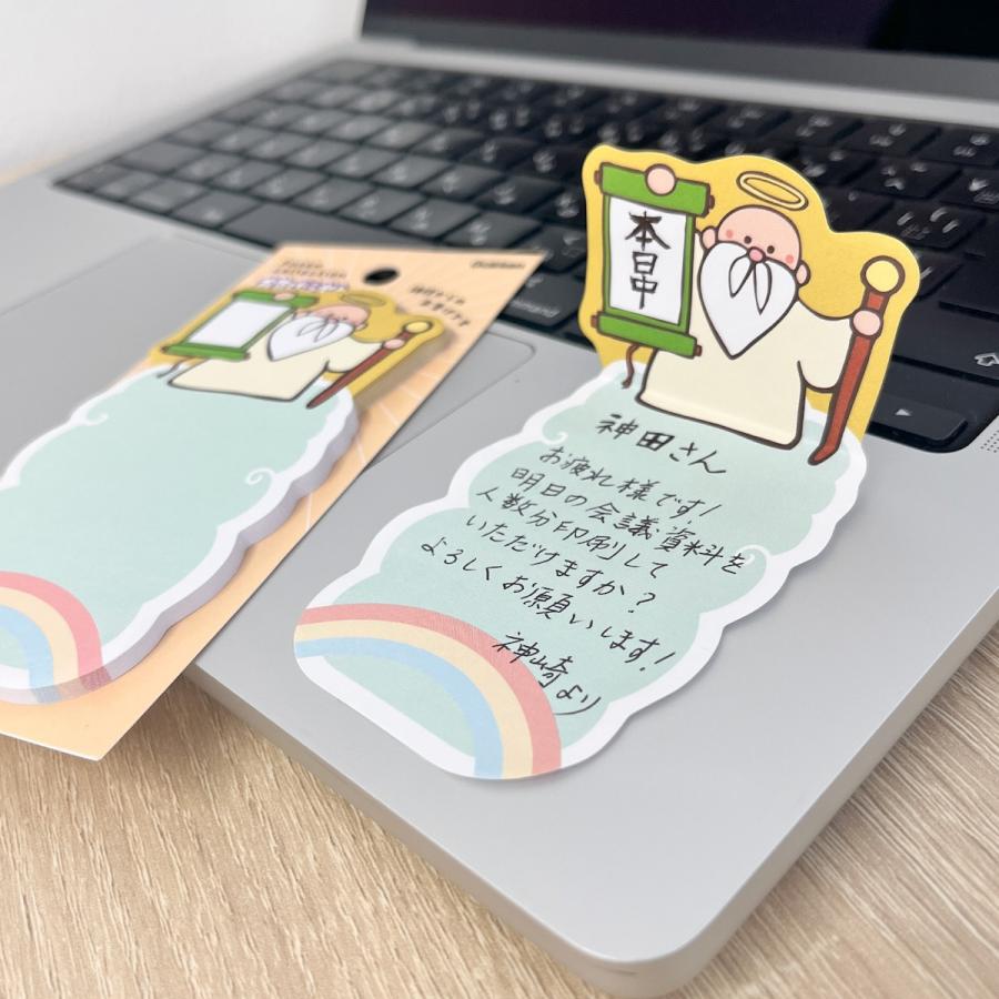 新商品 学研 公式 付箋 ふせん のり付きメモ お告げ付箋  神さま 天女さま 千手観音 女神 風神雷神 涅槃 大仏さま 付箋コレクション 文具 文房具 雑貨 | 学研ステイフル | 09