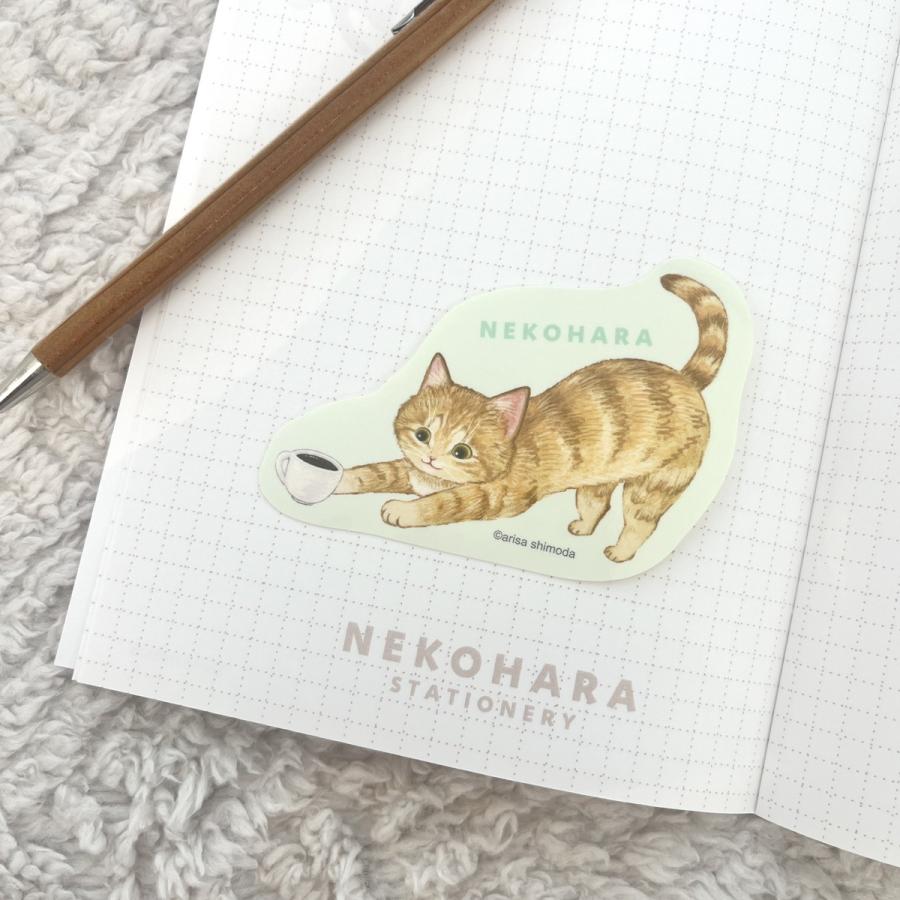 学研 公式 ねこハラ文具 ダイカットステッカー キジトラ 茶トラ白 三毛猫 ハチワレ 茶トラ サバトラ ねこグッズ 愛猫 文具 文房具 筆記用具 雑貨 | 学研ステイフル | 11