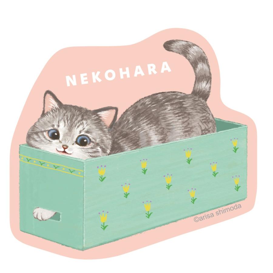 学研 公式 ねこハラ文具 ダイカットステッカー キジトラ 茶トラ白 三毛猫 ハチワレ 茶トラ サバトラ ねこグッズ 愛猫 文具 文房具 筆記用具 雑貨 | 学研ステイフル | 06