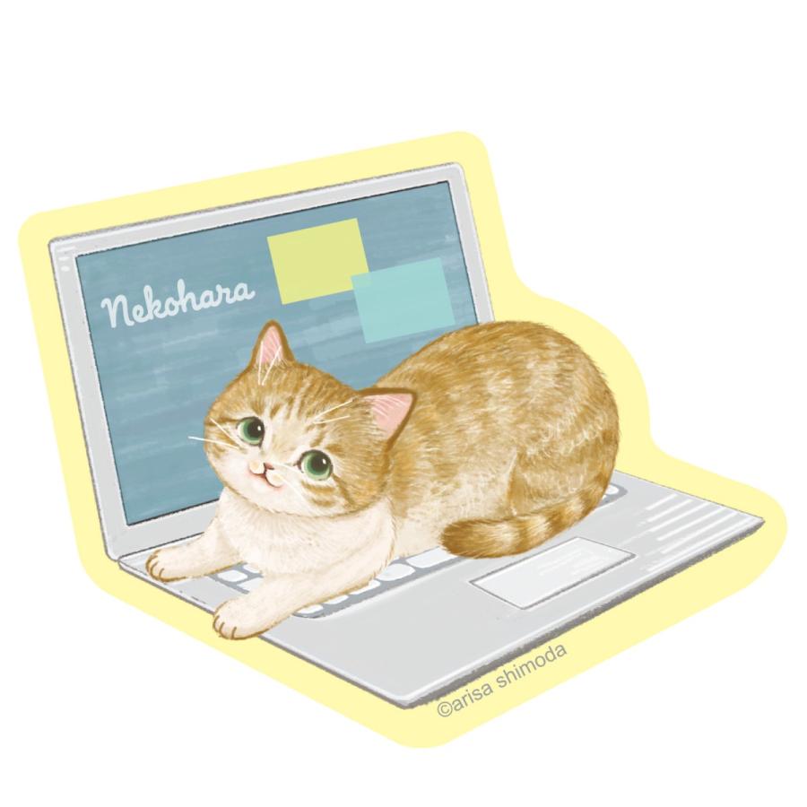 学研 公式 ねこハラ文具 ダイカットステッカー キジトラ 茶トラ白 三毛猫 ハチワレ 茶トラ サバトラ ねこグッズ 愛猫 文具 文房具 筆記用具 雑貨 | 学研ステイフル | 02